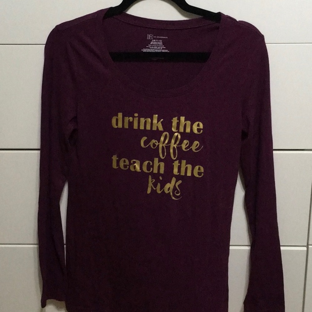 Dark burgundy long sleeve shirt